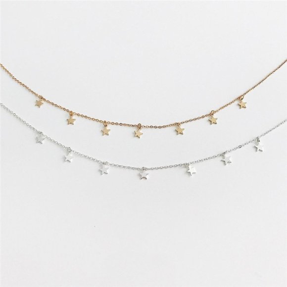 Delicate Dangle Star Necklace - Picture 3 of 3